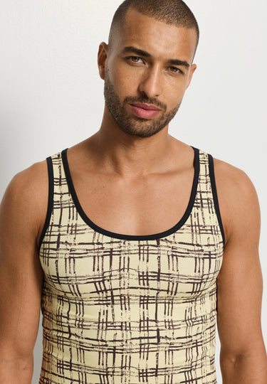 Arthur Arbesser X Hanro Tartan Tank Top | Tartan Print 76342-3069